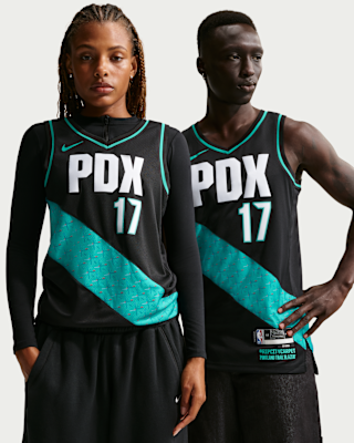 Мужские джерси Shaedon Sharpe Portland Trail Blazers City Edition Nike NBA Swingman Jersey