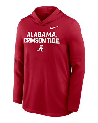 Мужские  Alabama Sideline Nike Dri-FIT College Long-Sleeve Hooded Top