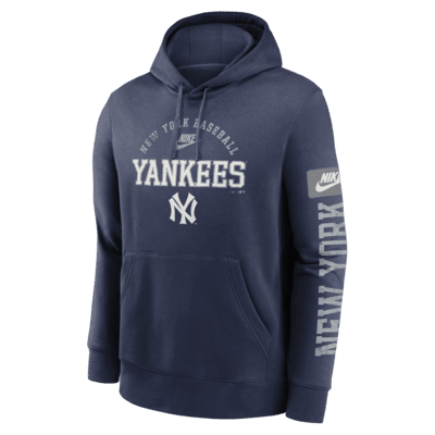 Sudadera con gorro sin cierre Nike de la MLB para hombre New York Yankees Cooperstown Splitter Club