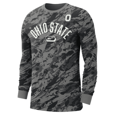 Ohio State Men's Nike College Crew-Neck Long-Sleeve T-Shirt