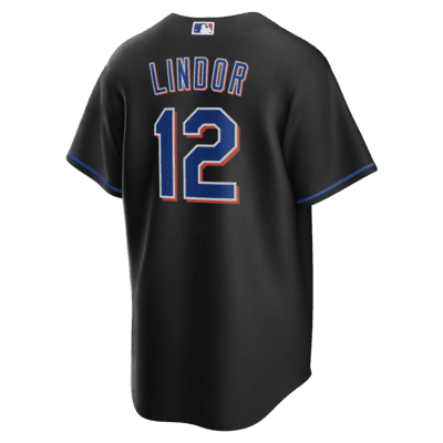 MLB New York Mets (Francisco Lindor) Men's Replica Baseball Jersey