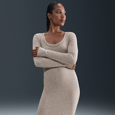 Nike Sportswear Chill Knit Women's Tight Long-Sleeve Midi Mini-Rib Dress
