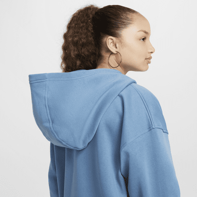 Felpa oversize con cappuccio e zip a tutta lunghezza Nike Sportswear Club Fleece – Ragazzo/a