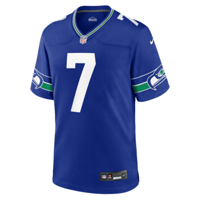 Jersey de fútbol americano Nike de la NFL Game para hombre Geno Smith Seattle Seahawks