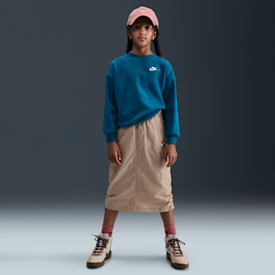 Sudadera oversized para niños talla grande Nike Sportswear Club Fleece