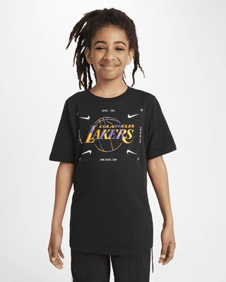 Los Angeles Lakers Older Kids' (Boys') Nike NBA Logo T-Shirt. Nike UK