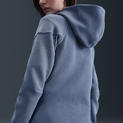Felpa in fleece Nike Football con cappuccio e zip a tutta lunghezza Paris Saint-Germain Tech Windrunner – Donna