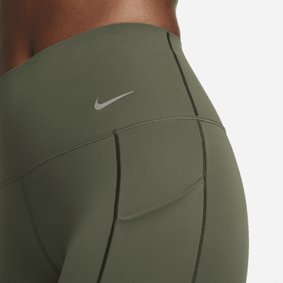 Leggings de 7/8 de tiro alto y sujeción media con bolsillos para mujer Nike Universa