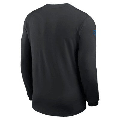 Playera de manga larga Nike Dri-FIT NFL para hombre Detroit Lions Sideline Coach