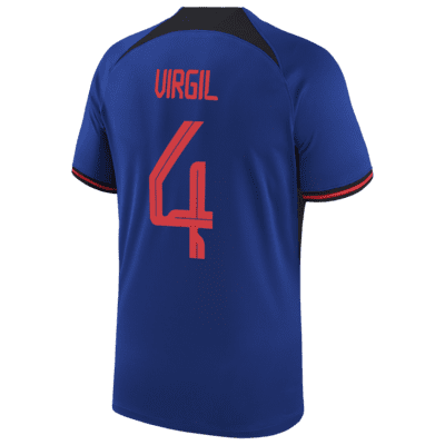 Netherlands National Team 2022/23 Stadium Away (Virgil van Dijk) Big Kids' Nike Dri-FIT Soccer Jersey