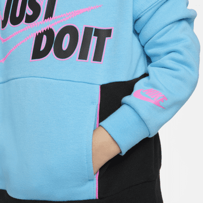 Sudadera con gorro sin cierre para niño pequeño Nike "Let's Be Real"