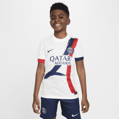 Camisola de futebol de réplica Nike Dri-FIT do equipamento alternativo Stadium Paris Saint-Germain 2024/25 Júnior