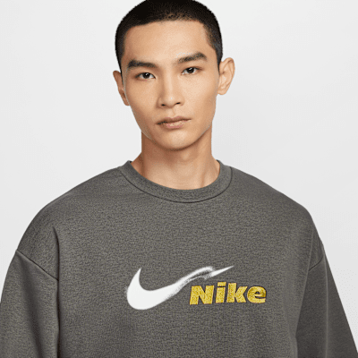 Nike Track Club Men's Dri-FIT Running Fleece Crew-Neck Sweatshirt