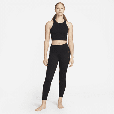 Nike Yoga Dri-FIT Luxe Women's Shelf-Bra Cropped Tank. Nike PT
