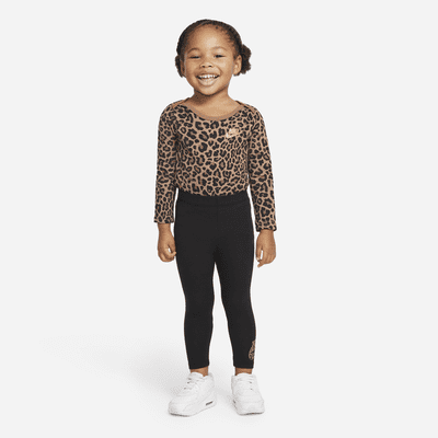 Nike Baby (12-24M) Leopard Bodysuit and Leggings Set