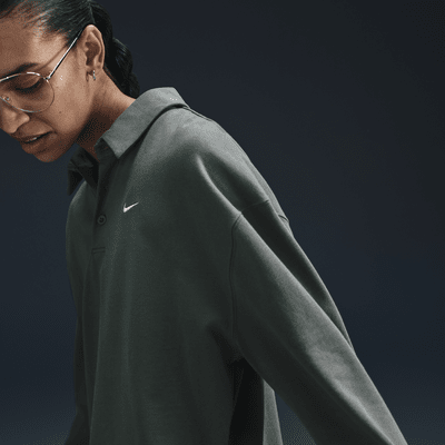 Polo de manga larga oversized para mujer Nike Sportswear Essential