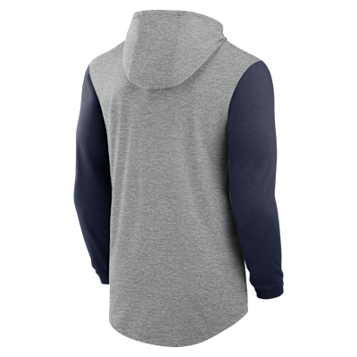 Michigan Basketball Men's Jordan Brand Dri-FIT College Long-Sleeve Hooded T-Shirt