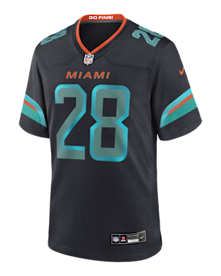 Мужские джерси De’Von Achane Miami Dolphins Rivalries Collection Men’s Nike NFL Game Jersey