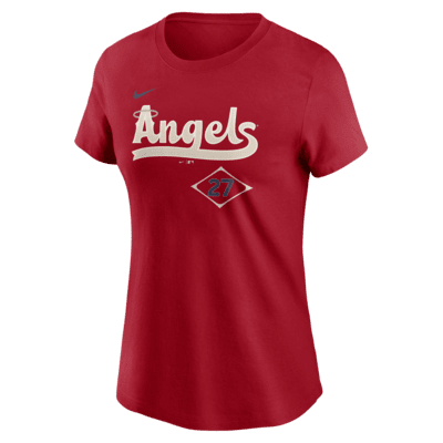Женская футболка Mike Trout Los Angeles Angels City Connect Fuse