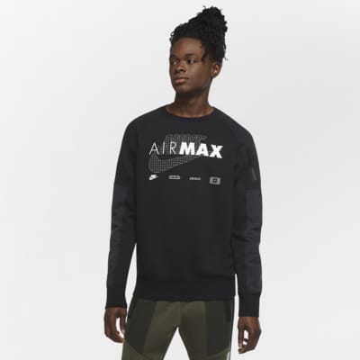 Nike Sportswear Air Max Fleece Rundhalsshirt für Herren. Nike AT NIKE SPORTSWEAR Air Crew Sweatshirt für Herren Grau