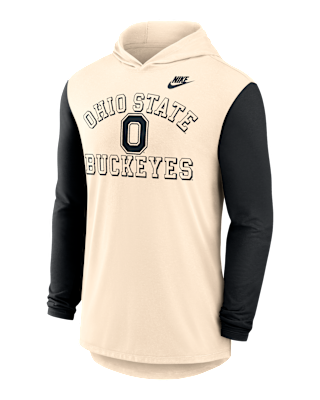 Мужская футболка Ohio State Legacy Nike Dri-FIT College Long-Sleeve Hooded