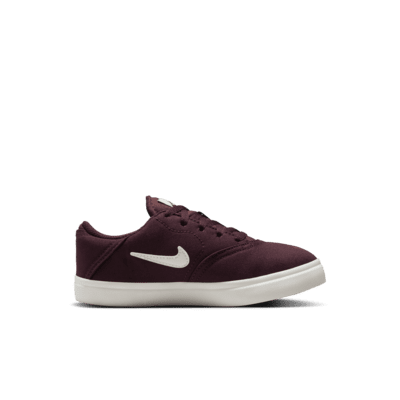 Tenis de skateboarding para niños talla pequeña Nike SB Check Canvas