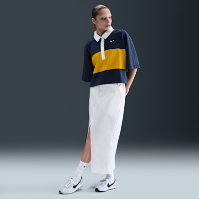 Nike Sportswear oversized polo met korte mouwen voor dames