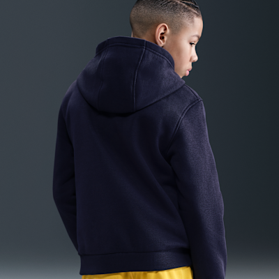 Fotbalová mikina Erling Haaland Club Fleece s kapucí pro větší děti