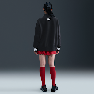 Sudadera oversized larga con cierre de 1/4 para mujer Nike Sportswear Phoenix Fleece