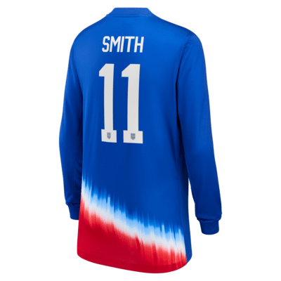 Sophia Smith USWNT 2024 Stadium Away Big Kids' Nike Dri-FIT Long-Sleeve Soccer Jersey