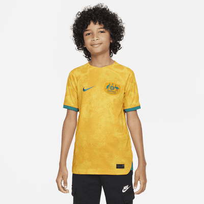 Australia 2022/23 Stadium Home Older Kids' Nike Dri-FIT Shirt. Nike SK