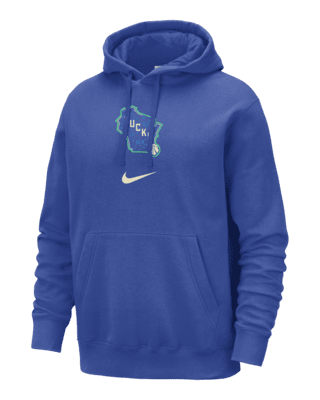 Мужское худи Milwaukee Bucks Club Fleece City Edition Nike NBA Pullover Hoodie