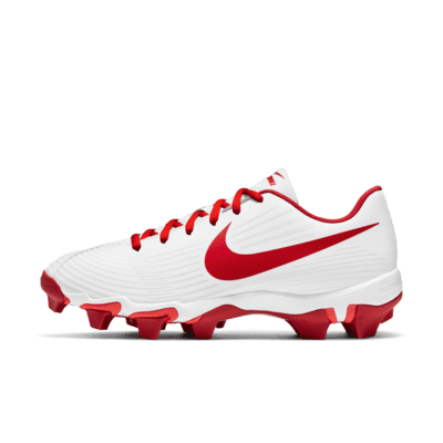nike red and white cleats