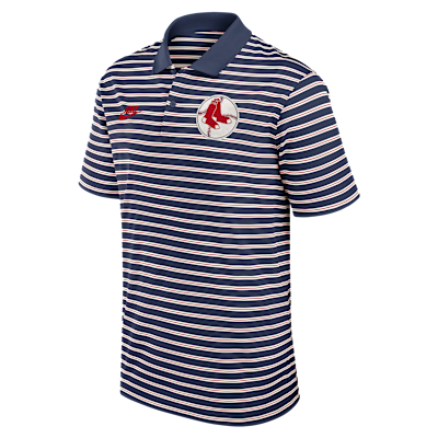 Boston Red Sox Cooperstown Striped Victory Men's Nike Dri-FIT MLB Polo from Nike - $85