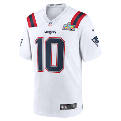 Drake Maye New England Patriots Super Bowl LX Men's Nike NFL Game Jersey