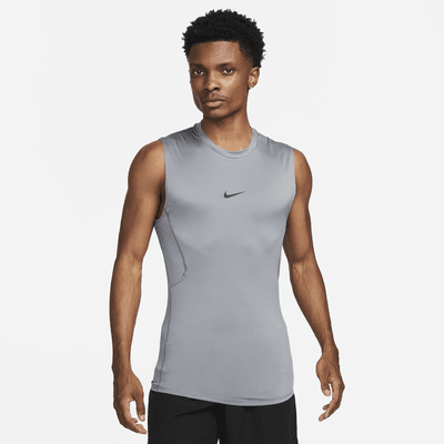 Nike Pro Combat Compression Men's Tank Top Singlet Training Fitness - White