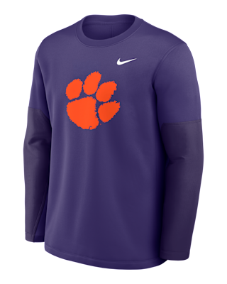 Мужская футболка Clemson Sideline Coach Nike Therma-FIT College Long-Sleeve