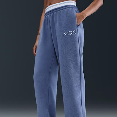 Pantalones deportivos con cintura alta para mujer de tejido Fleece Nike Sportswear Phoenix