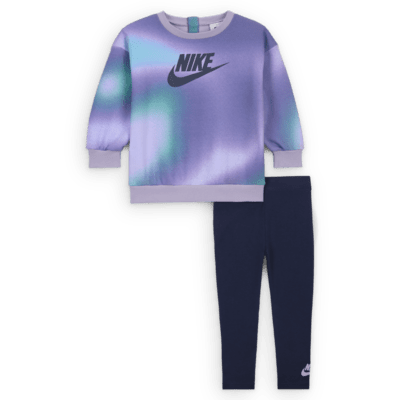 Nike Solarised Baby (12–24M) Crew and Leggings Set