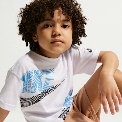 Conjunto de 2 piezas de jersey holgado para niños talla pequeña Nike Sportswear In The Zone