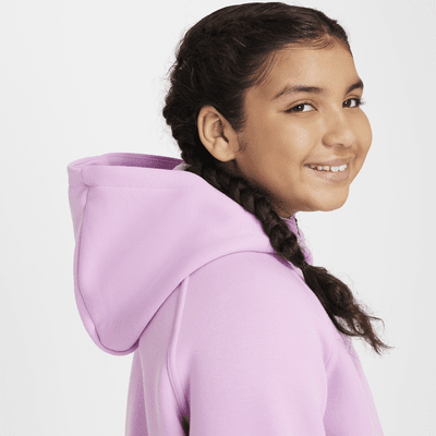 Nike Sportswear Tech Fleece Big Kids' (Girls') Full-Zip Hoodie (Extended Size)