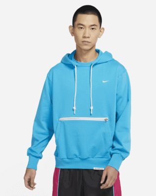 nike men's taping anorak teal pullover