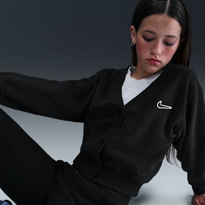 Nike Sportswear Big Kids' (Girls') Long-Sleeve Fleece Top