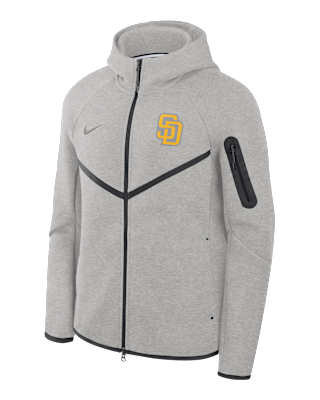 Мужская куртка San Diego Padres Tech Fleece Windrunner Nike MLB Full-Zip Hooded для бега