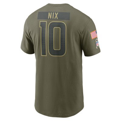 Playera Nike de la NFL para hombre Bo Nix Denver Broncos Salute to Service