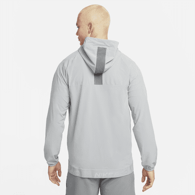 nike flex pro training hoodie grey