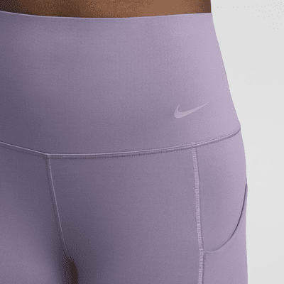 Leggings a todo o comprimento de cintura subida e suporte médio com bolsos Nike Universa para mulher