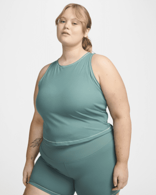 Женские  Nike One Fitted Dri-FIT Ribbed Tank Top (Plus Size)