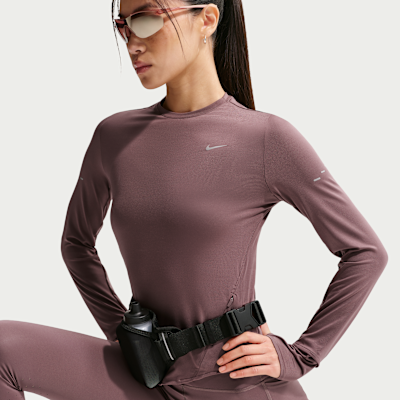 나이키 스위프트 여성 드라이 핏 UV 긴팔 크루넥 러닝 탑