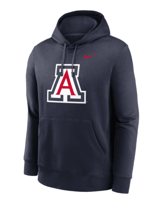 Мужское худи Arizona Wildcats Primetime Evergreen Club Primary Logo Nike College Pullover Hoodie